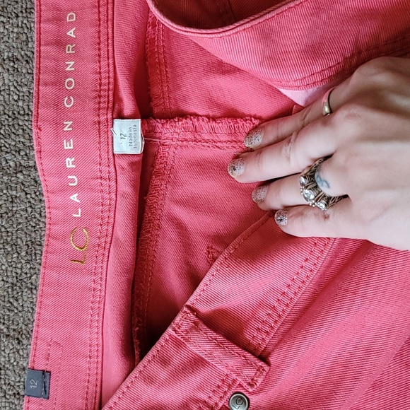 Lauren Conrad size 12 peachy pink pants (has a stretch to it)! - Picture 5 of 14